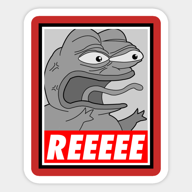 REEEE-SHIRT Sticker by Dripsha